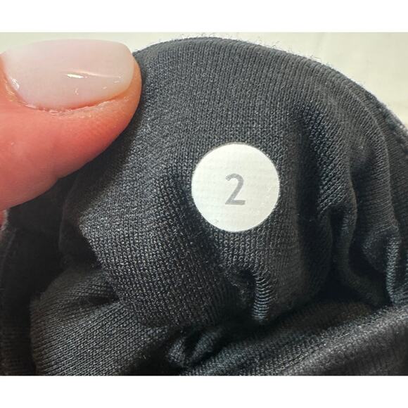 Lululemon Wunder Under Crop Leggings Womens 2 Black Heathered Herringbone - Picture 8 of 8